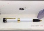 Mont Blanc Bonheur Gold Clip White Ballpoint Pen Replica Pen
